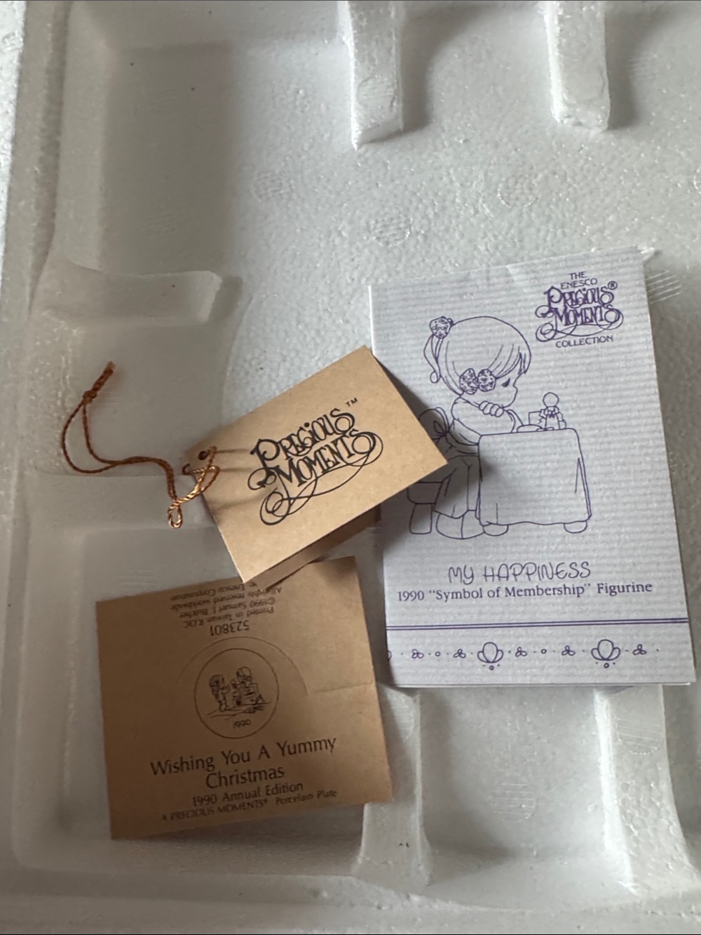 Precious Moments Winter Ice Cream Plaque - Cream - Picture 3 of 3